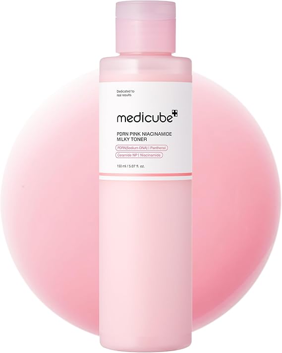 medicube PDRN Toner Salmon DNA Milky Toner | Hydrating Milky Toner for Dry, Dehydrated Skin - Ceramide & Peptides for Moisture Barrier Care, Korean Skincare, 5.07 fl. Oz