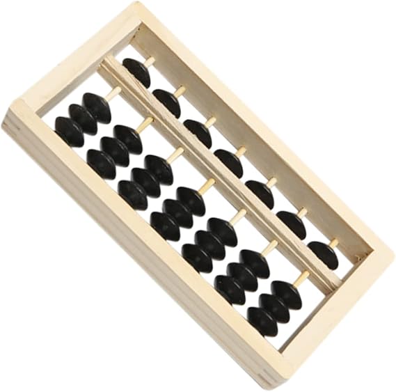 Mini Wooden Abacus Decoration Abacus Photo Prop Miniature Ornament for Desktop Decoration Home Teacher Education Tool DIY Model Display 6.10 X 3.07 X 0.78 in