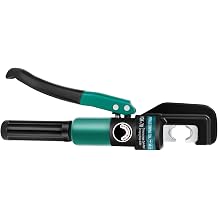 Hydraulic Crimping Pliers 4-70 mm² Cable Lugs Crimping Pliers Manual Hydraulic Pliers Crimping Force 360° Rotating Head for Copper Aluminium Cable, Electrical Work & Construction Ergonomic