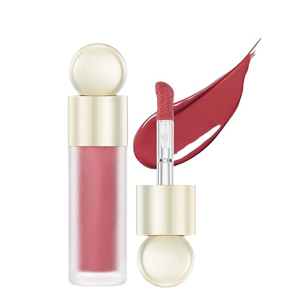 Soft Cream Blush Makeup Liquid Blush for Cheeks Dewy Finish Long-Wearing Natural-Looking Makeup Beauty (#5 Chilli)