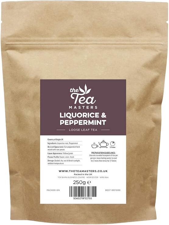 The Tea Masters Loose Leaf Tea - Liquorice & Peppermint (1x250g)