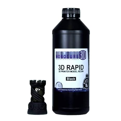 Monocure3D 3DR3587BK-1000 Rapid Resin, 1 L, 34 oz., Black