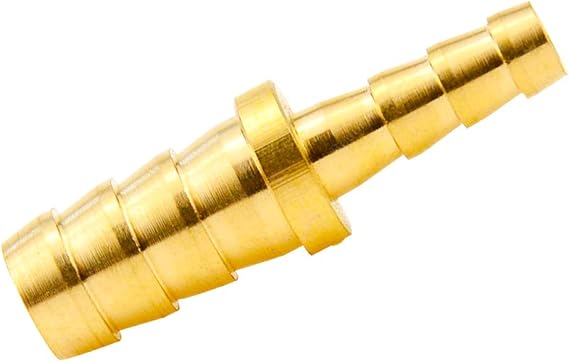 Beduan Brass Reducer Hose Barb Fitting, 3/8 "-5/16" Hose ID, Reducing Brabed Splicer Mender Union Air Water Fuel