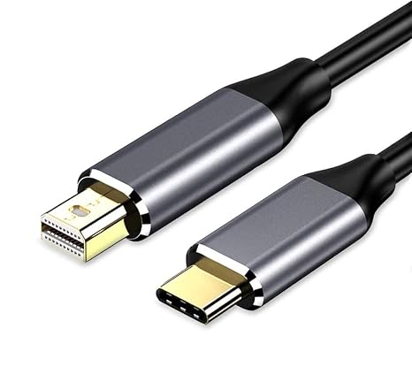 6FT USB C to Mini DisplayPort Cable, 4K@60Hz Type C to Mini-DisplayPort Cable Compatible with iPhone 15,MacBook Pro/Air/iMac/Surface etc (No Bi-Directional, Not for Thunderbolt 2)