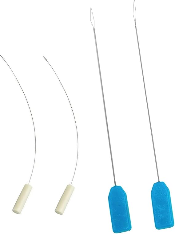 2 Set Needle Threader Serger Needle Threader Overlocker Threader Set for Sewing Machine Needle Threading Machine
