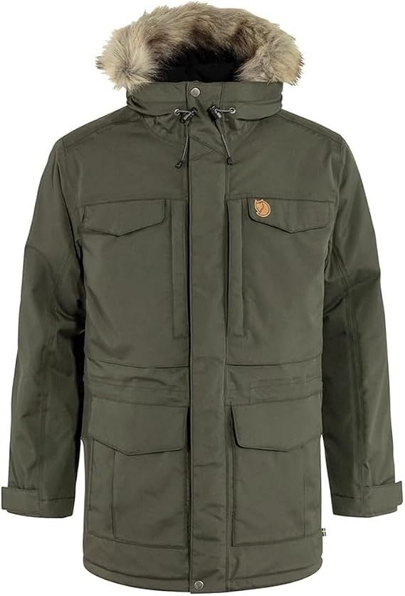 Fjallraven Nuuk Parka Men's Coat - Insulated Waterproof Durable Winter Jacket for Outdoor Wear