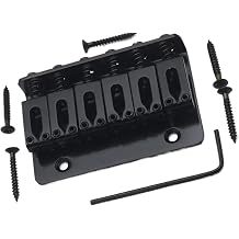 Black Electric Guitar Tailpiece 65mm Length Fixed Professional Guitar Bridge