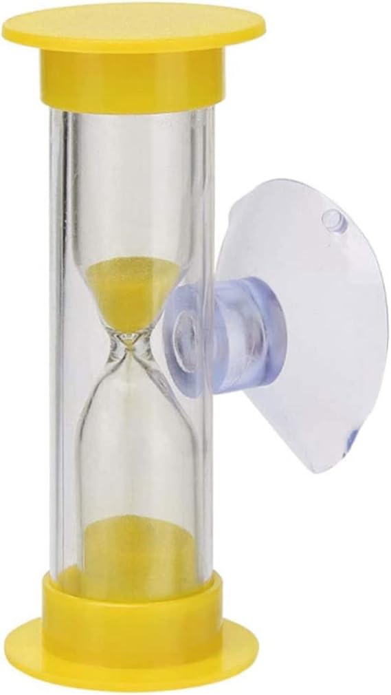 2-Minute Shower Timer Tooth Brushing Christmas Gifts Children with Suction Cup Hourglass Sand Clock Desktop Ornament Sand Hourglass Timer for Kids 2-Minute Timer for Kids Timer Hourglass
