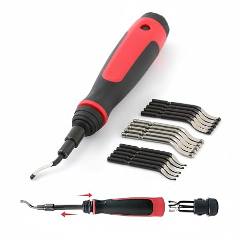 AFA Tooling 4-Inch Extendable Deburring Tool with 16 HSS Swivel Blades