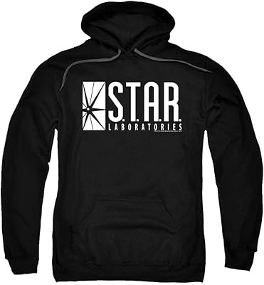 Popfunk Classic Flash Star Labs Superhero S.T.A.R. Laboratories Pull-Over Hoodie Sweatshirt