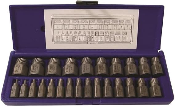 IRWIN Screw Extractor Set, Hex Head, Multi-Spline, 25-Piece (53227)