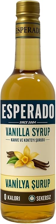 ESPERADO Şekersiz (Sugar Free) Vanilyalı Aromalı Kahve & Kokteyl Şurubu - 750 ml-
