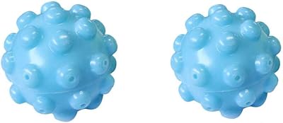 Wrinkle Remover - Blue Reusable Wash Dryer Balls - Eco Friendly Fabric Softener Alternative Gift for Wife Pack of 2