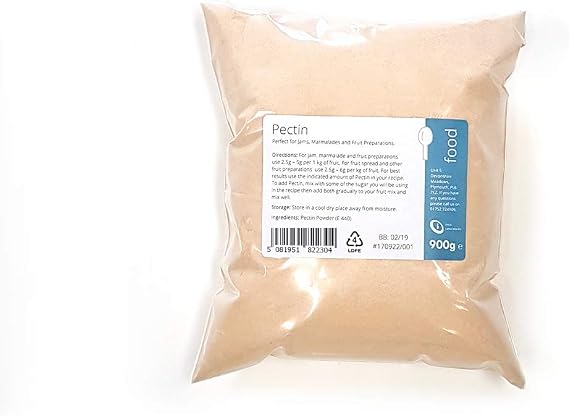 Pectin Powder 900g - Perfect for Jams, Chutneys, Fruit Marmalade, Jelly & Cakes. Pure Food Grade Pectin