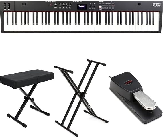Roland RD-08 88-key Digital Stage Piano Essentials Bundle