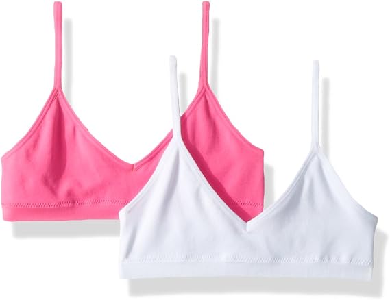 Hanes Girls' ComfortFlex Seamless Bralette 2-Pack