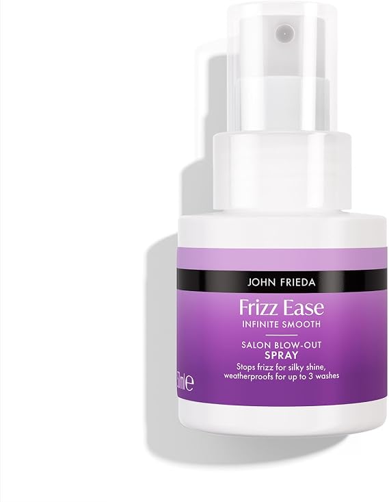 John Frieda Frizz Ease Infinite Smooth Blow Out Spray 50ml | Travel Size, Anti Humidity Control, Sleek Finish, Styling Spray