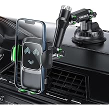 Extending Arm Suction Cup, 360 Rotating Truck&Car Phone Holder, Multifunctional Adjustable Mount Holder for All 4.5-7.2 Inch Cellphone (Green)