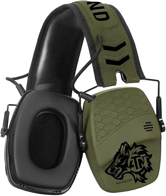 ATN X-Sound Smart Hearing Protector With Auto noise reduction, Bluetooth connection, 300+ hrs of battery life