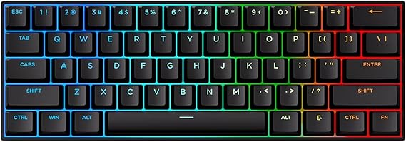 Hyekit x MCHOSE ACE 60 PRO: Rapid Trigger Hall Effect Keyboard, 8K Hz Polling Rate, RGB HotSwap, for PC/Mac, Black