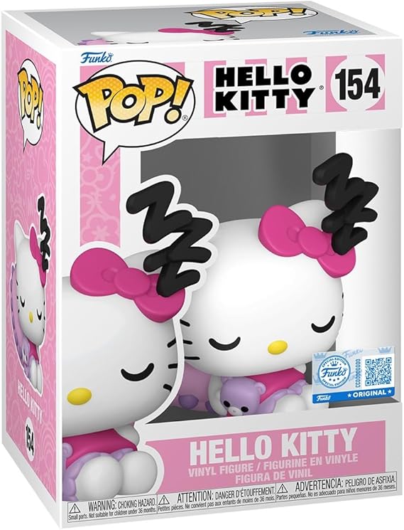 Funko Pop! Sanrio: Hello Kitty - Sleeping - Collectable Vinyl Figure - Gift Idea - Official Merchandise - Toys for Kids & Adults - Anime Fans - for Collectors & Display