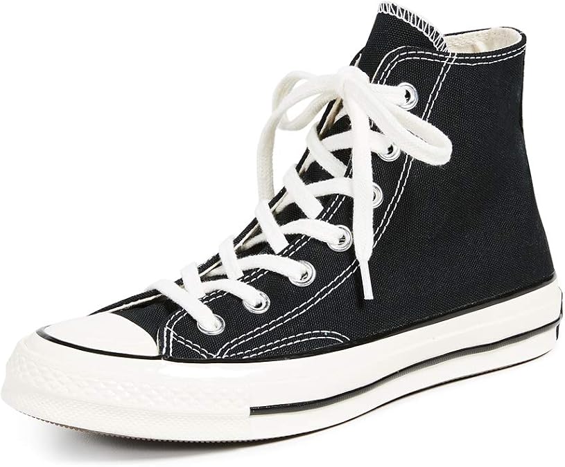 Converse Unisex Adult Chuck 70 Classic High Top Shoes, Black/Black/Egret, 3.5 UK