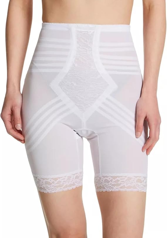 6209 High Waist Thigh Shaper | Size Sm - 15X | Made in USA | Flex Fit | No Top Roll | Firm - Extra Firm Tummy-Thigh Control
