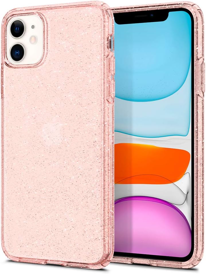 Spigen Liquid Crystal Glitter, Designed for iPhone 11 Case (2019) - Rose Quartz