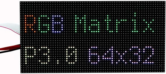 Full Color RGB LED Matrix Panel 64Ã32 Pixels for Raspberry Pi 3mm Pitch Onboard 2048 RGB LED for Arduino RGB LED Panel  
