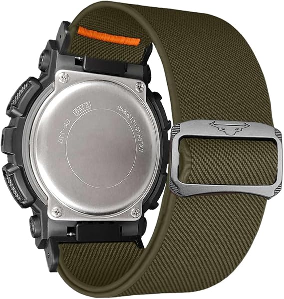 YOOSIDE Soft Stretchy Loop Durable Watch Strap for Casio gshock DW-5600/8900, Elastic Nylon Adjustable Braided Wristband for GA-100/GW-B5600/GB-5600