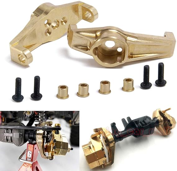 1Pair Brass Front C-Hub Carrier 68g Upgrade for TRX-4 1/10 RC Crawler