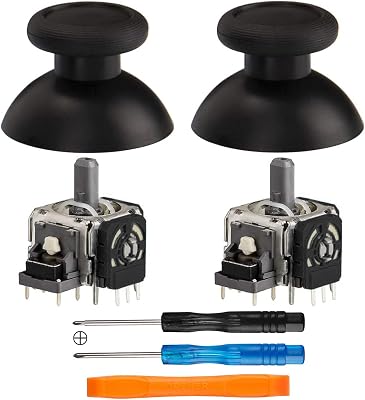 TOMSIN 2pcs Replacement Analog Module 3D Joystick Sensor Thumbsticks for Switch Pro Controller