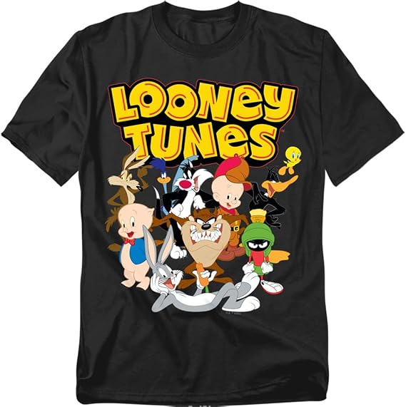 Popfunk Looney Tunes Group Under Logo Unisex Adult T Shirt