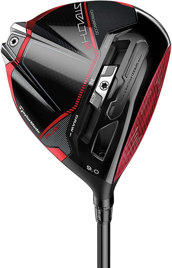 TaylorMade Golf STEALTH2 PLUS DRIVER KAILI RED 10.5/LEFT HAND STIFF,BLACK