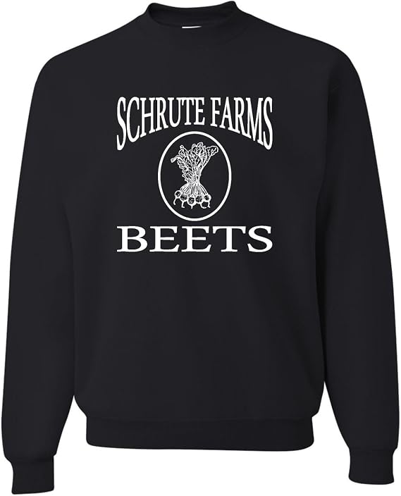 Go All Out Adult Schrute Farms Beets Sweatshirt Crewneck