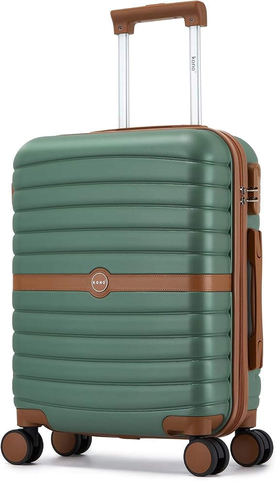 Kono Cabin Hard Shell Suitcase, Lightweight ABS+PC Carry On Hand Luggage