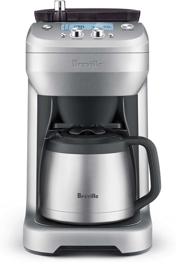 Breville BDC650BSS Grind Control Thermal Carafe, Brushed Stainless Steel | Grind and brew fresh coffee your way with drip coffee maker with built-in grinder and adjustable grind and strength settings