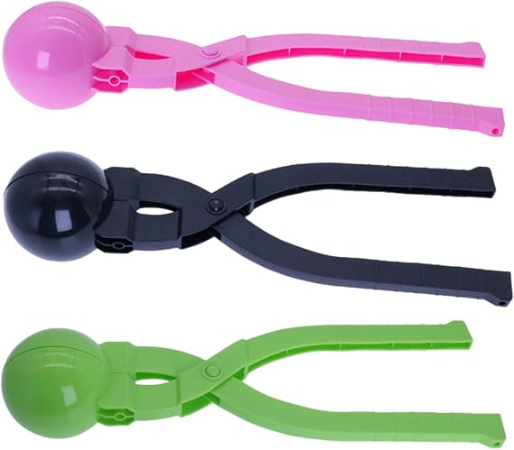 3 Pieces Snow Ball Clips, Large Snow Ball Maker Tools, Portable Snowball Scoop & Molds, Thicken Snowball Makers For Boys And Girls Winter Outdoor Activities