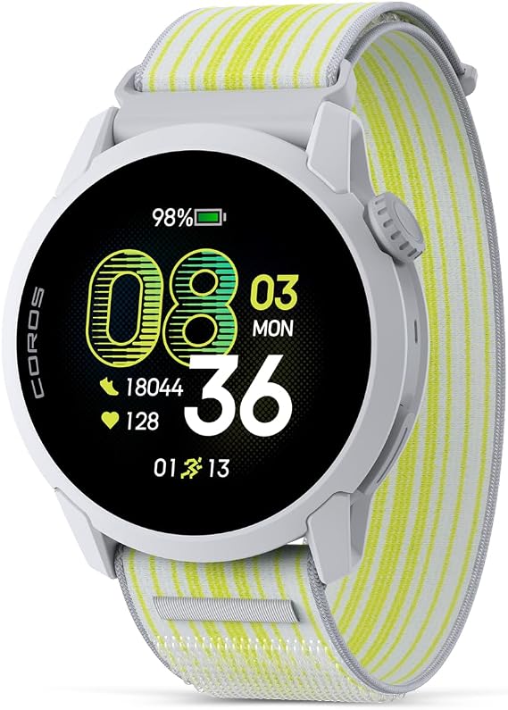 COROS PACE 4 Ultralight Sport GPS Watch for Run- White Nylon, Standard | 1.2" AMOLED Touchscreen,19 days of daily use, Voice Control, Advanced