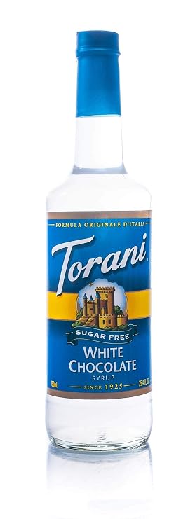 Torani Sugar Free White Chocolate Syrup with Splenda, 750 ml