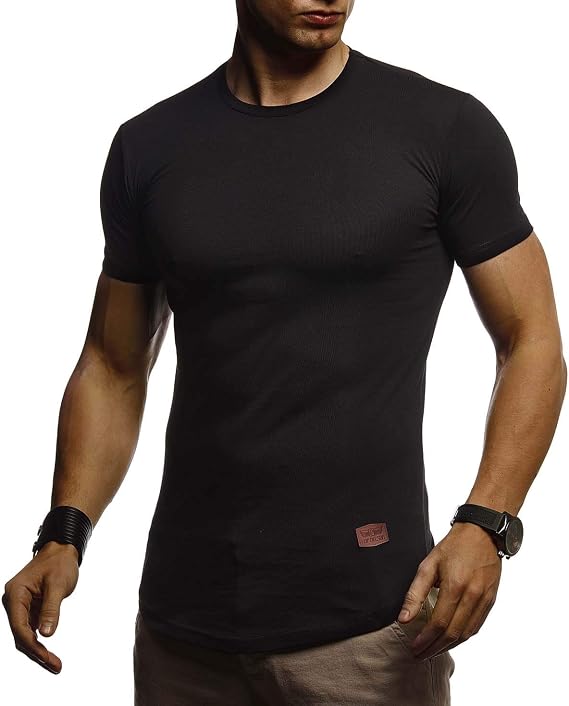 Men's Summer t-Shirt Round Neck Slim fit Cotton Cool Basic Men's t-Shirt