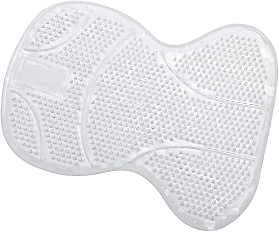 Ovation Perforated Silicon Anti-slip Half White Saddle Pad