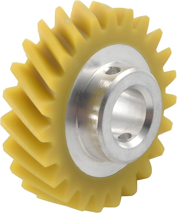 Replacement W10112253 Mixer Worm Gear for KitchenAid 4.5QT & 5QT Stand Mixers Compatible with Whirlpool Kenmore 4161531 4162897 4169830 WPW10112253 WPW10112253VP 5K45SS 5K5SS 5KPM5 (Yellow)