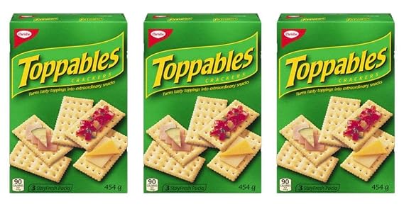 Christie Toppables Crackers 454g/16oz 3-Pack {Imported from Canada}