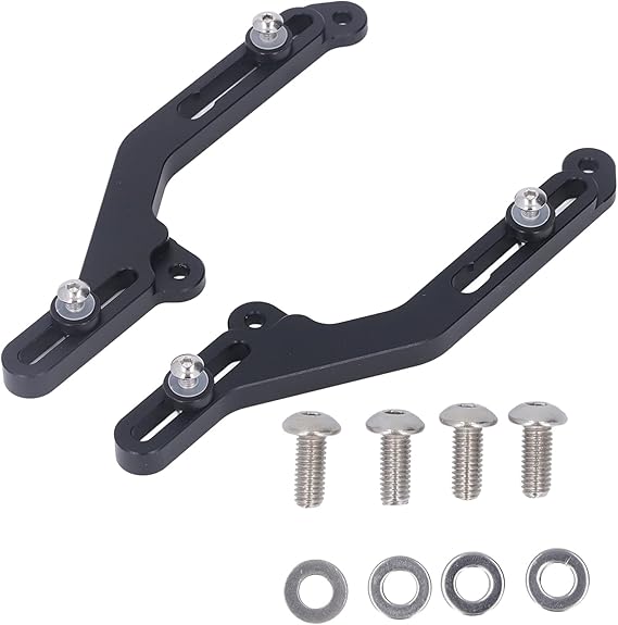 KIMISS Motorcycle Windscreen Adjuster for NC750X 2021 Adjustable Bracket Replacement Black Aluminium Bracket for Motorcycle Accessories
