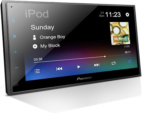 Pioneer DMH-130BT 6.8" Capacitive Touchscreen Double Din Car Stereo