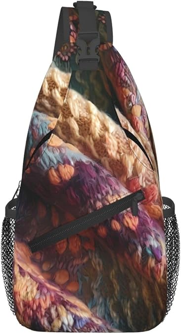 Men's person leading Printed Sling Bag - Minimalist Crossbody Shoulder Pack, Lightweight & Breathable for Daily Outings
