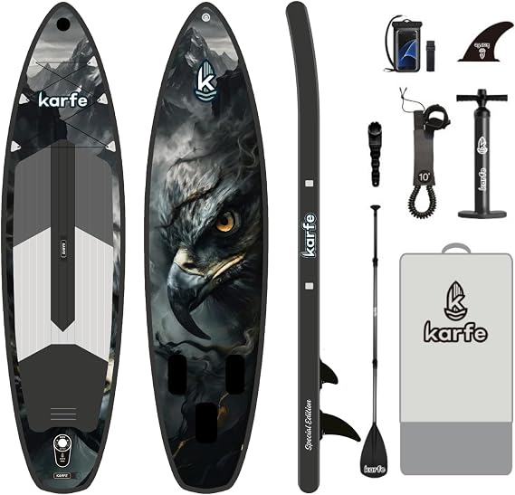 320x81x15cm Woven Stitch ve MSL Fusion Tech. Yapı - Şişme Paddle Board ve Deniz Bordu, Full Aksesuarlı SUP Board Seti, Taşınabilir ve Dayanıklı Stand Up Paddle - Kürek Sörfü
