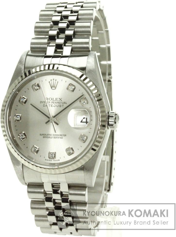 Rolex 16234G Datejust Stainless Steel Mens Watch Used