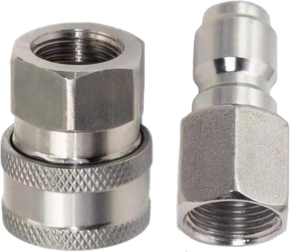 Pressure Washer Adapter Set,Quick Connect Kit,3/8”Female Fitting,Pressure Washer Fittings, Adapter Set, Female Fitting 5000-6000 PSI